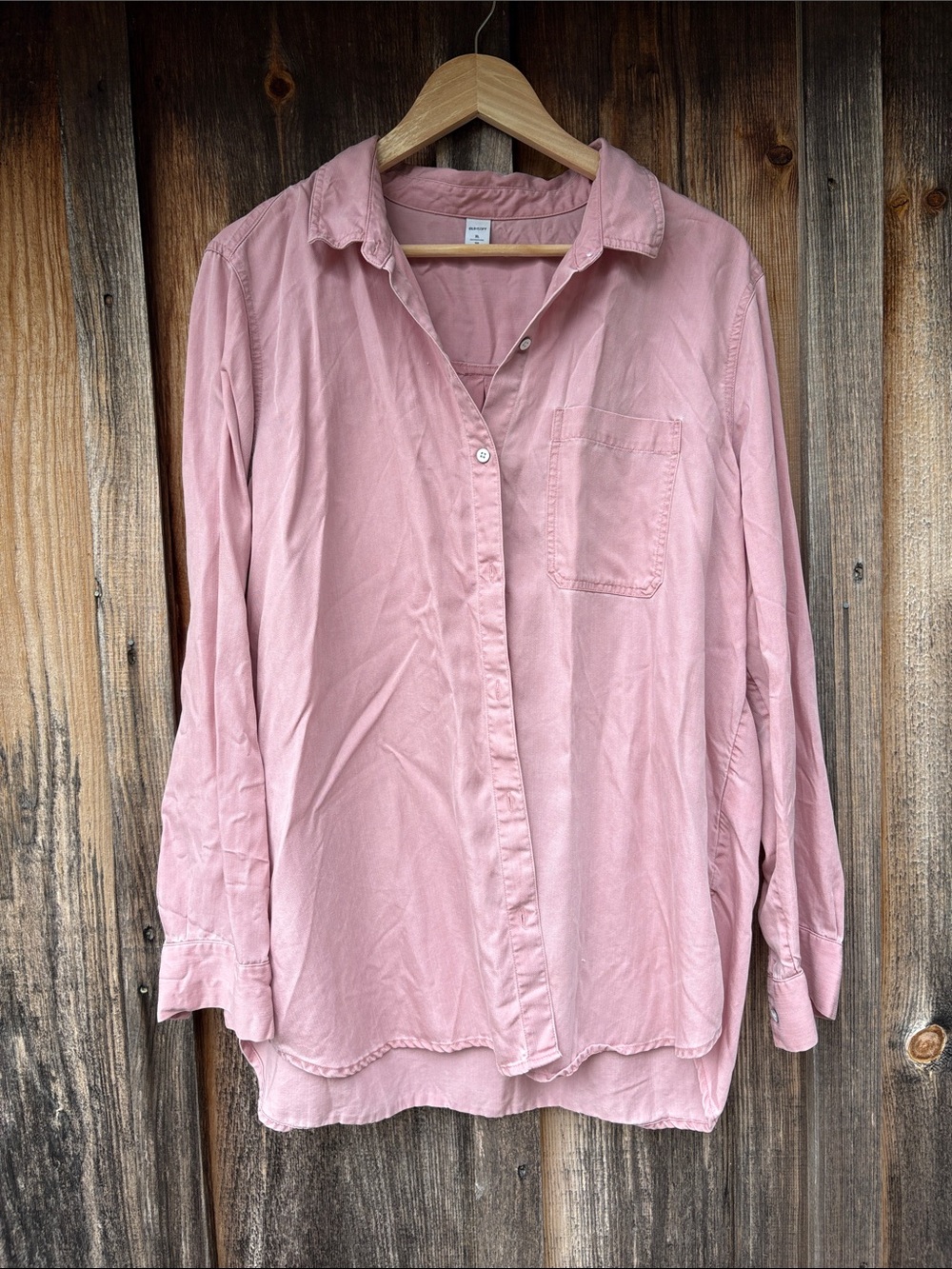 Light Pink Button-Down Men’s Shirt - Old Navy